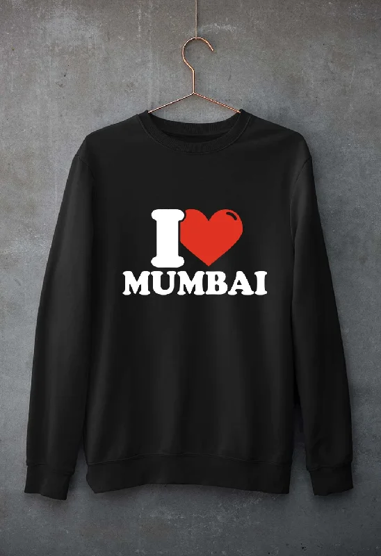 I Love Mumbai Unisex Sweatshirt for Men/Women Hoodie with Button Classic Timeless