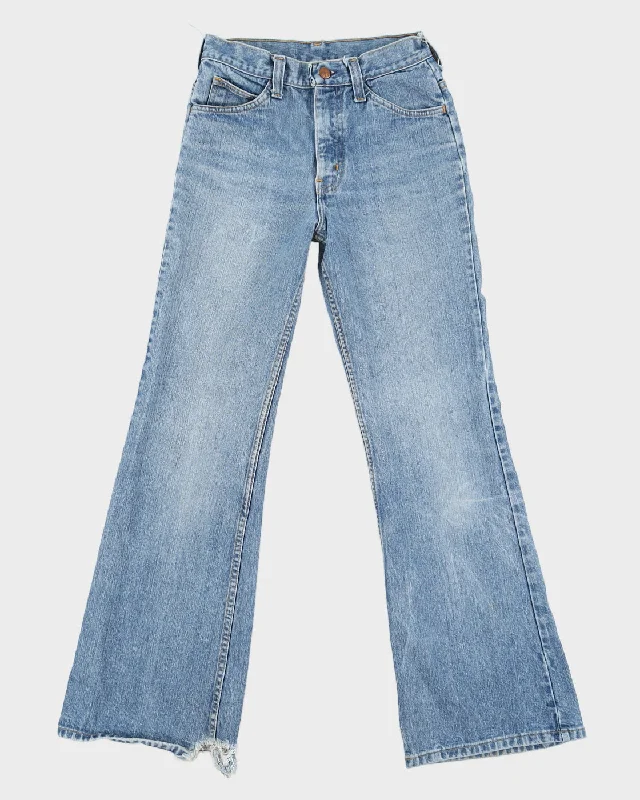 Vintage 80s GWG Blue Denim Flared Jeans - W27 L30 Stylish Relaxed Fit Skinny Jeans