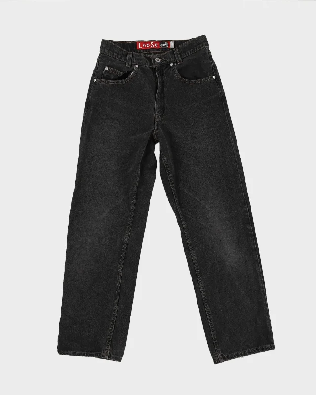 Vintage 80s Levi's SilverTab Black Jeans - W28 L30 Stylish Tapered Fit Jeans
