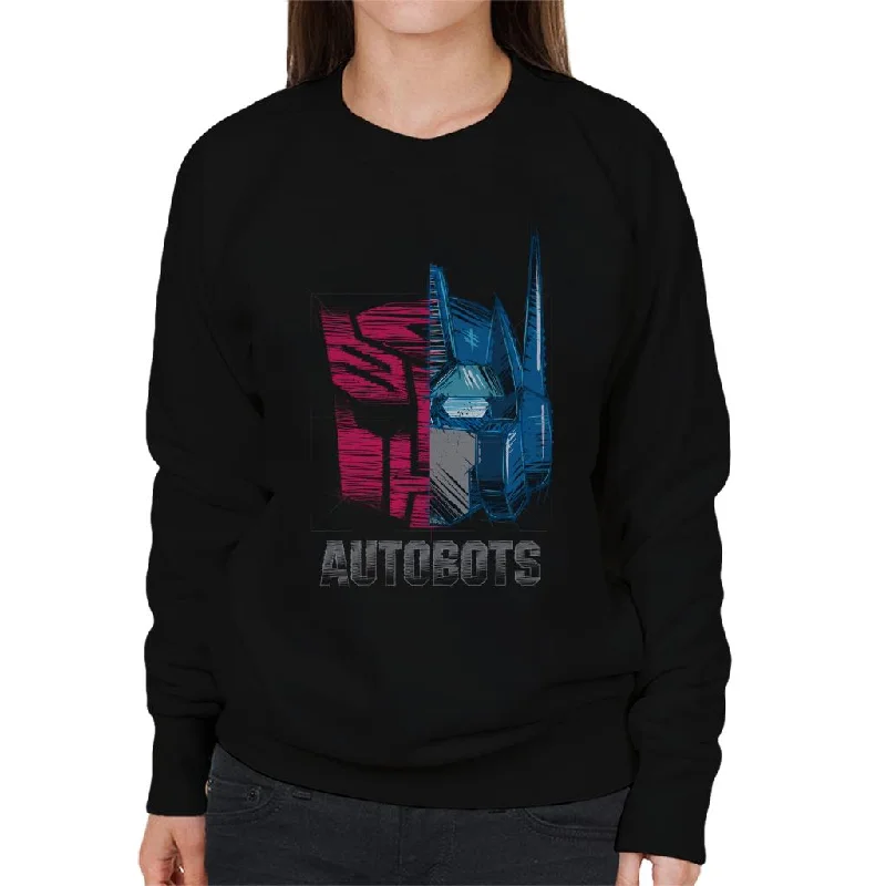 Transformers Optimus Prime Half Autobots Women's Sweatshirt Hoodie with Drawstring Waist Adjustable Fitted