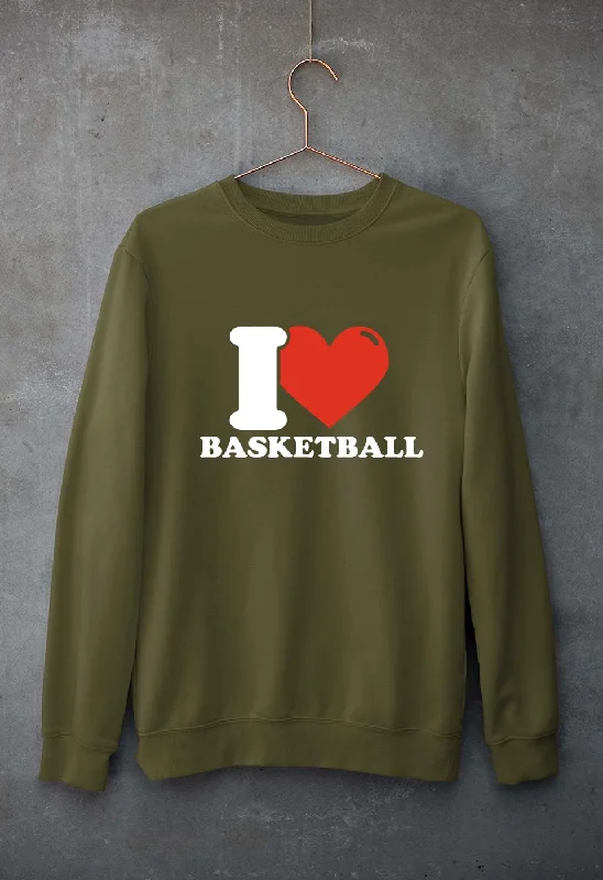 I Love Basketball Unisex Sweatshirt for Men/Women Hoodie with Half-Zip Sporty Casual I Love Basketball Unisex Sweatshirt for Men/Women Hoodie with Half-Zip Sporty Casual