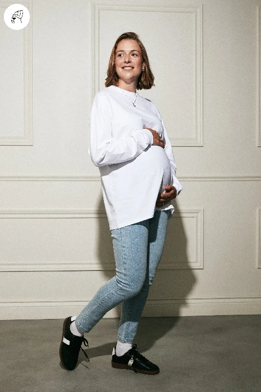 Jeans skinny maternité - MO001 Comfortable Low-Rise Jeans