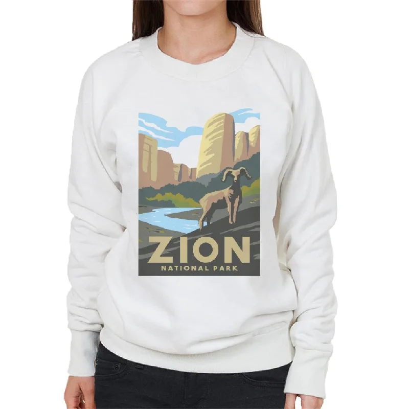 US National Parks Zion Women's Sweatshirt Hoodie with Print Artistic Unique