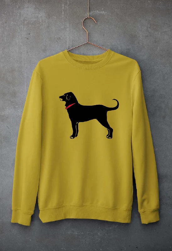 Black Dog Unisex Sweatshirt for Men/Women Hoodie with Half-Zip Sporty Casual