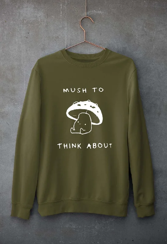 Mushroom Unisex Sweatshirt for Men/Women Hoodie with Thumb Holes Functional Cozy