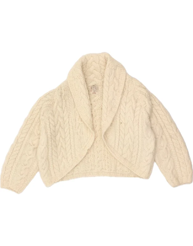 POLO RALPH LAUREN Womens Crop Open Cardigan Sweater UK 16 Large Beige Sweater Knitwear Pullover POLO RALPH LAUREN Womens Crop Open Cardigan Sweater UK 16 Large Beige Sweater Knitwear Pullover