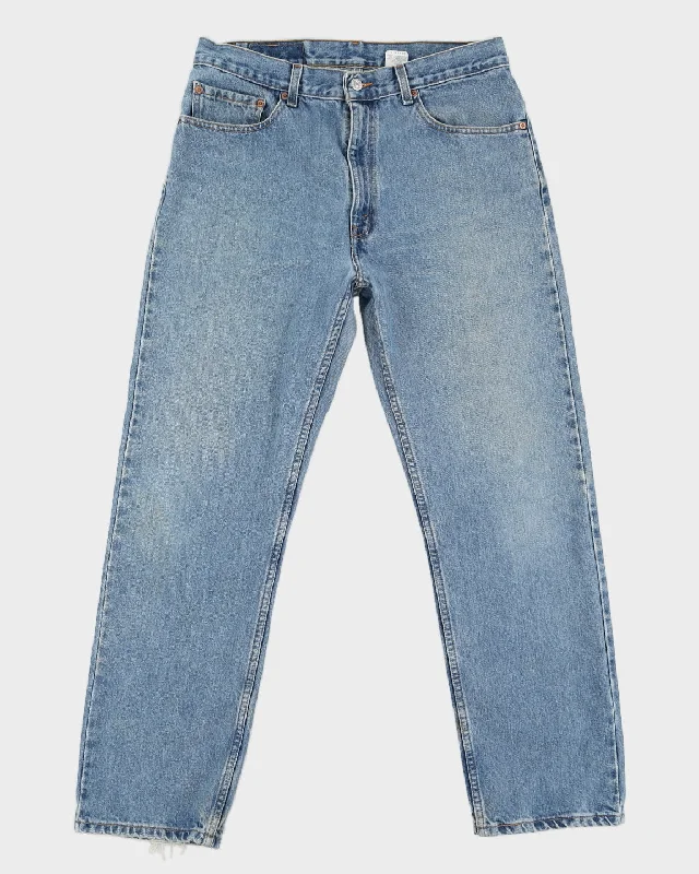 Vintage 90s Levi's 505 Denim Jeans - W34 L30 Comfortable Distressed Straight-Leg Jeans Vintage 90s Levi's 505 Denim Jeans - W34 L30 Comfortable Distressed Straight-Leg Jeans