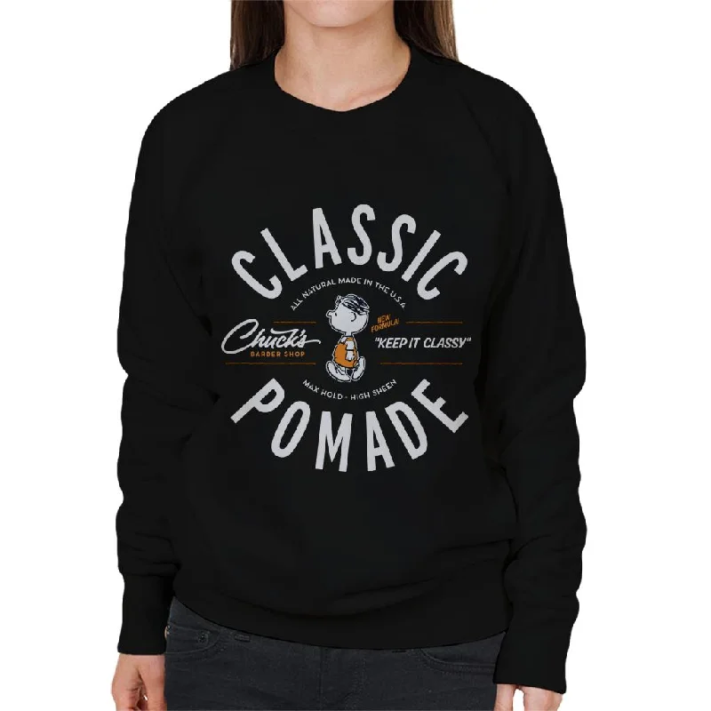 Peanuts Shermy Classic Pomade Women's Sweatshirt Hoodie with High-Low Hem Asymmetrical Trendy Peanuts Shermy Classic Pomade Women's Sweatshirt Hoodie with High-Low Hem Asymmetrical Trendy