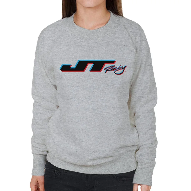 JT Racing 3D Black Logo Women's Sweatshirt Cotton Hoodie Fleece Lining Warmth