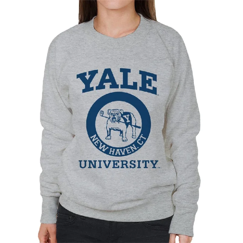 Yale University New Haven CT Women's Sweatshirt Hoodie with Crew Neck Simple Timeless