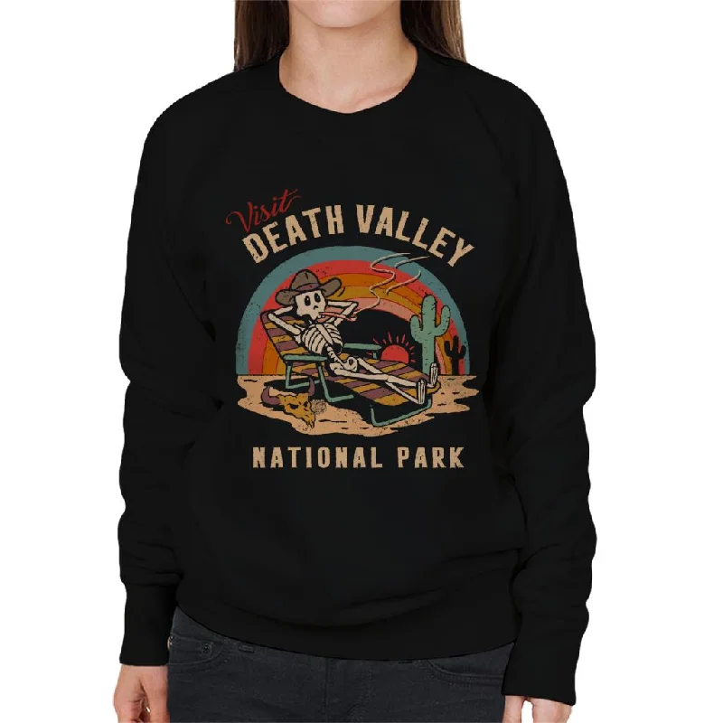 US National Parks Visit Death Valley Women's Sweatshirt Hoodie with Hem Patch Decorative Personalized