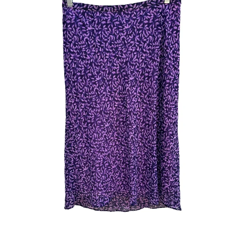 Venezia Jeans Vintage Women's Purple Floral Back Elastic Waist Lined Midi Skirt Fashionable Relaxed Fit Denim Venezia Jeans Vintage Women's Purple Floral Back Elastic Waist Lined Midi Skirt Fashionable Relaxed Fit Denim
