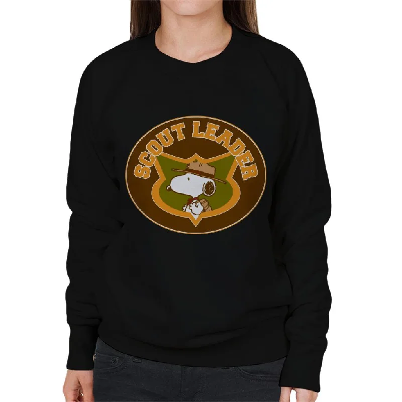 Peanuts Snoopy Scout Leader Women's Sweatshirt Hoodie with Toggle Buttons Decorative Unique Peanuts Snoopy Scout Leader Women's Sweatshirt Hoodie with Toggle Buttons Decorative Unique
