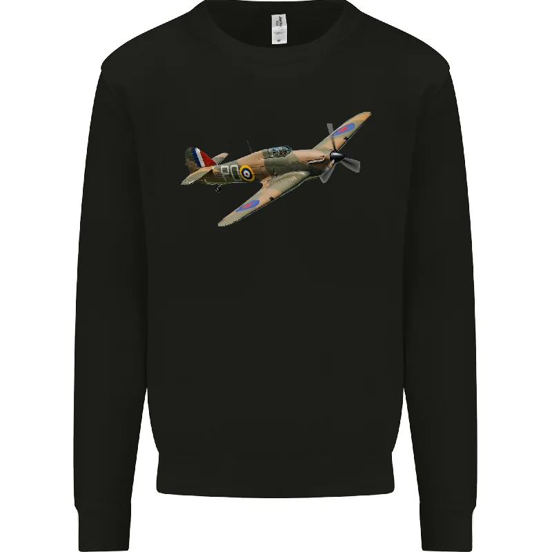 A Hawker Hurricane Flying Solo Mens Sweatshirt Jumper Hoodie with Thumb Holes Functional Cozy A Hawker Hurricane Flying Solo Mens Sweatshirt Jumper Hoodie with Thumb Holes Functional Cozy