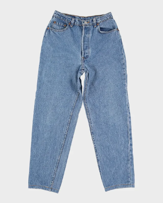 Vintage 80s Levi's 501 Blue Jeans - W26 L27 Casual Wide-Legged Denim Jeans
