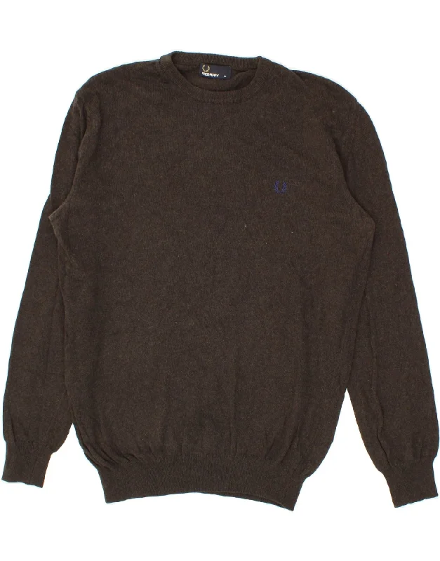 FRED PERRY Womens Crew Neck Jumper Sweater UK 18 XL Grey Wool Lace Blend Ribbed Blend Corduroy Blend FRED PERRY Womens Crew Neck Jumper Sweater UK 18 XL Grey Wool Lace Blend Ribbed Blend Corduroy Blend