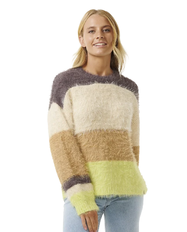 Sunrise Sessions Jumper in Beige Boxy Sweater Fitted Sweater A-Line