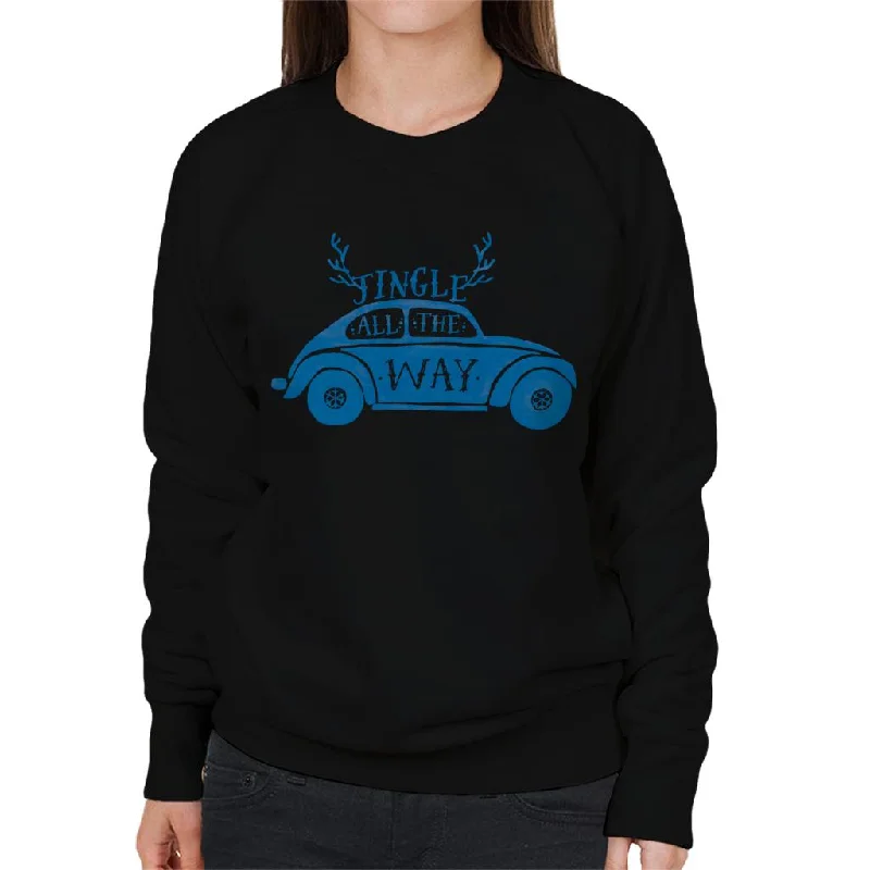 Volkswagen Christmas Jingle All The Way Women's Sweatshirt Hoodie with Cropped Fit Short Trendy