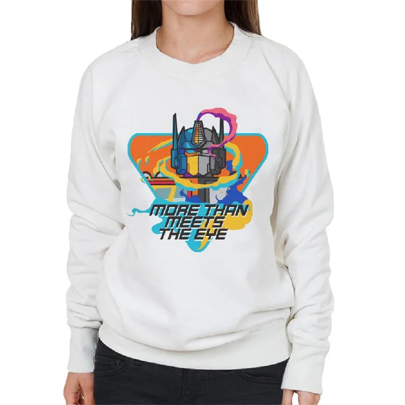 Transformers Optimus Prime More Than Meets The Eye Women's Sweatshirt Hoodie with Side Slits Relaxed Casual