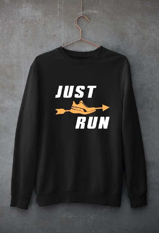 Runner Running Unisex Sweatshirt for Men/Women Hoodie with Mock Neck Collared Structured