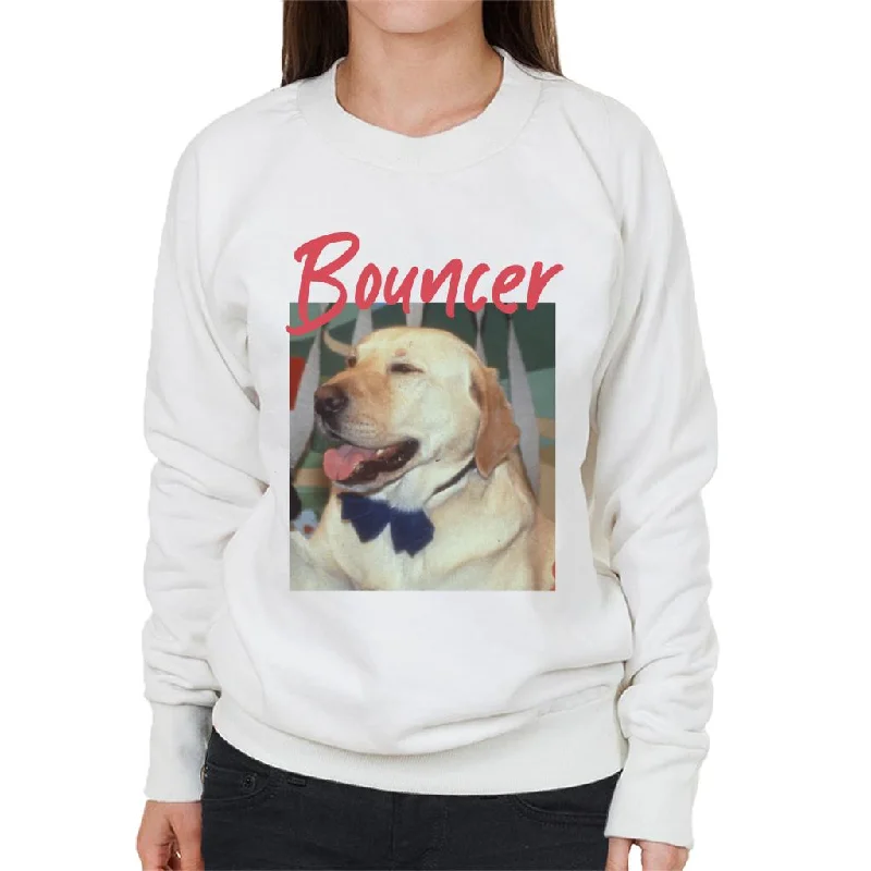 Neighbours Bouncer The Dog Women's Sweatshirt Hoodie with Sequins Glamorous Eye-catching