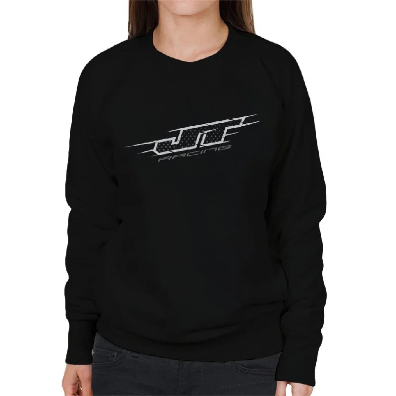 JT Racing Diamond Logo Women's Sweatshirt Hoodie with Velcro Closure Adjustable Secure