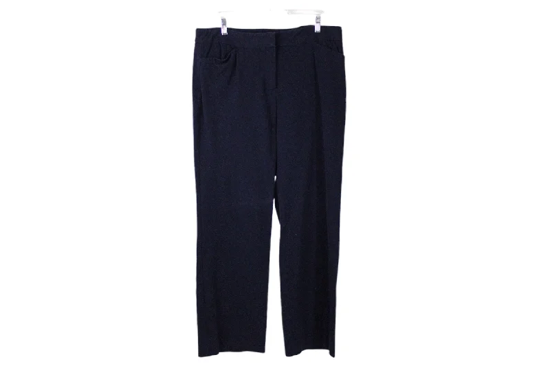 Talbots Signature Navy Blue Pant | 14 Classic Cropped Pants