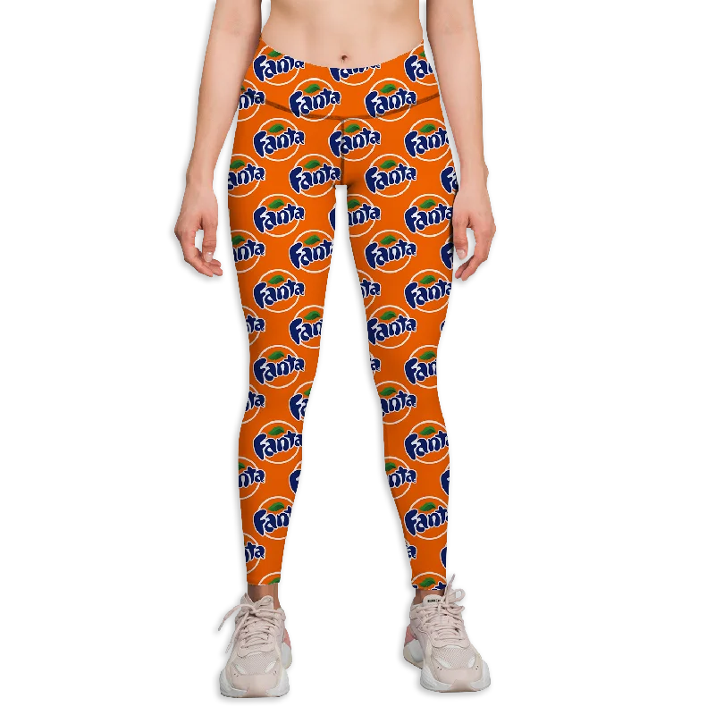 Fanta Pattern Yoga Pants Fashionable Sporty Pants