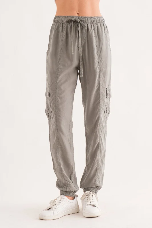 Sage Earth Tencel Cargo Pants Relaxed Fit Trousers