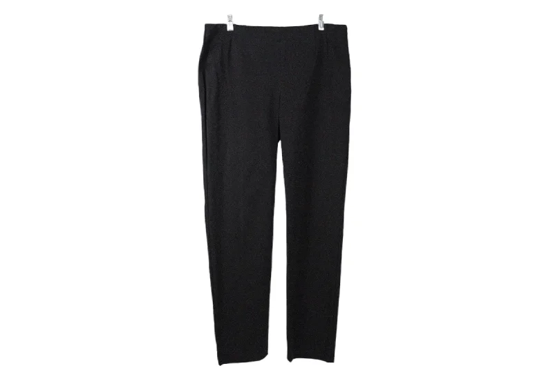 Talbots Black Pant | 14 Long Trendy High-Waist Trousers