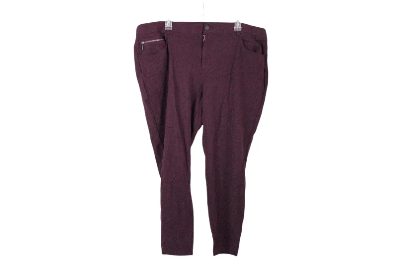 Maurices Burgundy Stretch Pants | 24 Fashionable Track Pants