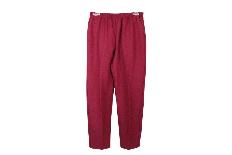 NEW Alfred Dunner Berry Color Pants | 6 Petite Formal Wide-Leg Pants