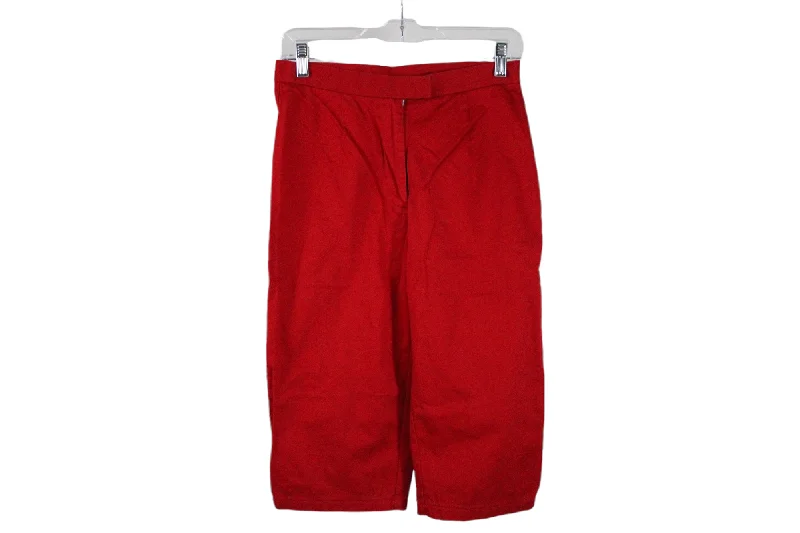 Fusha Red Capri Pant | 7/8 Classic Cropped Pants