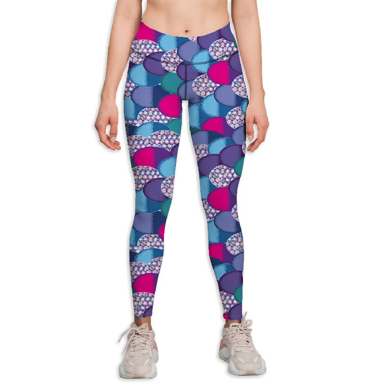 Rainbow Fish Yoga Pants Trendy Printed Pants