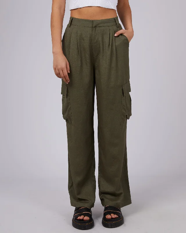 Henley Pant Khaki Relaxed Lounge Trousers