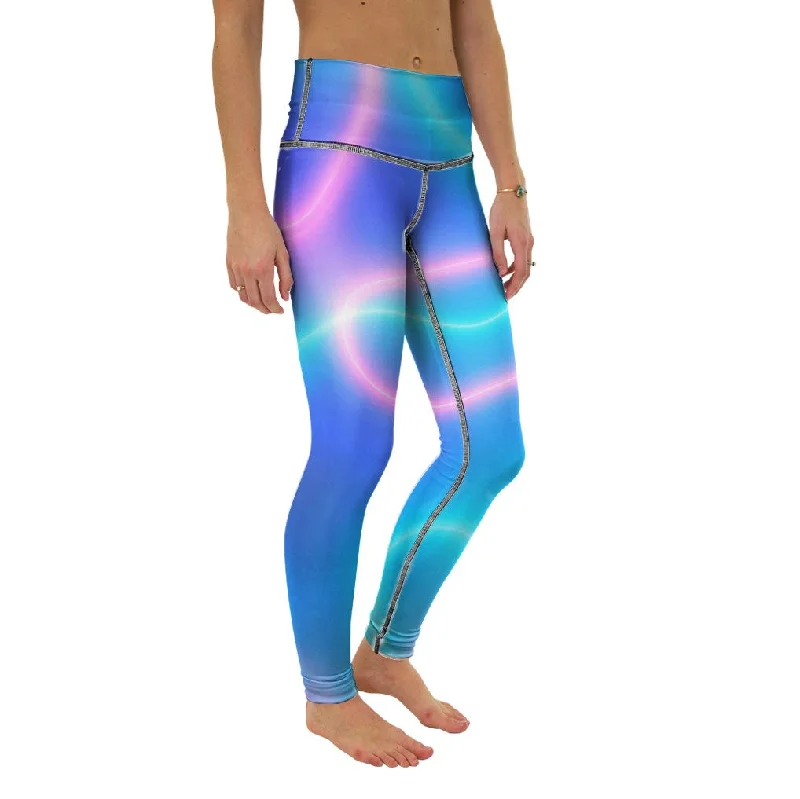 Neon Glow Yoga Pants Relaxed Lounge Trousers