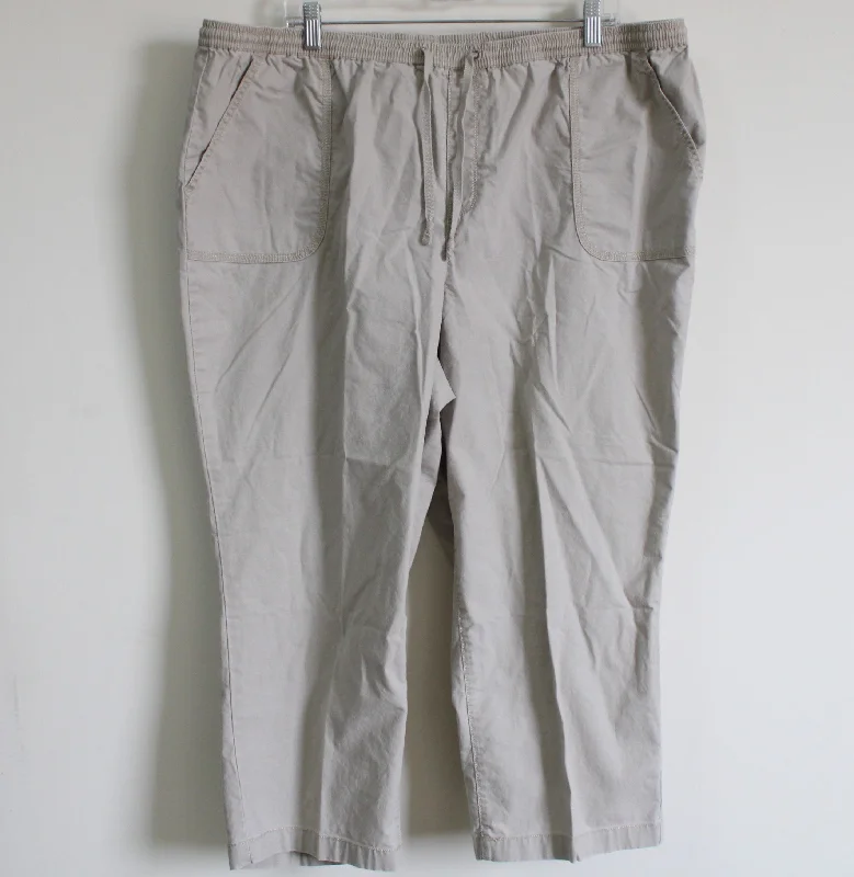 L.L. Bean Classic Fit Tan Pants | 20W Elegant Silk Pants