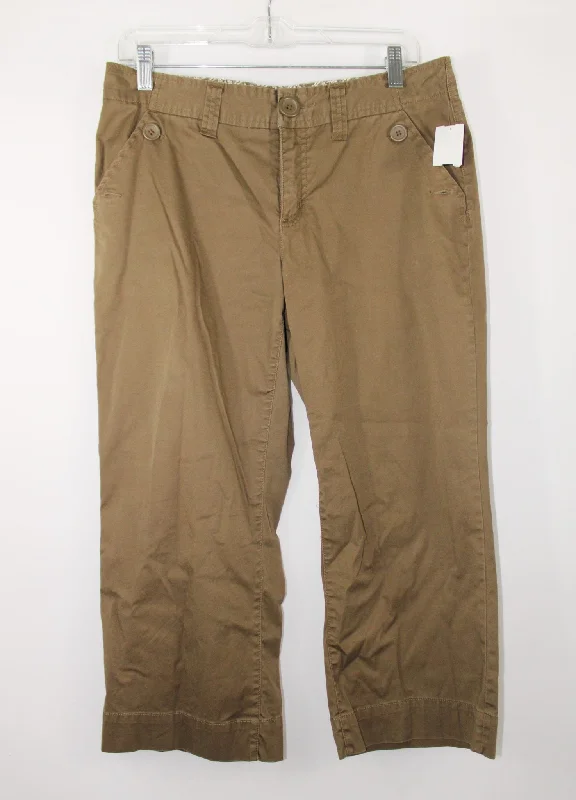 Bass Brown Capri Pants | Size 6 Warm Wool Trousers