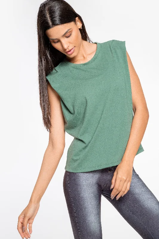 Infinity Muscle Tee Blouse Lightweight Chiffon Blouse