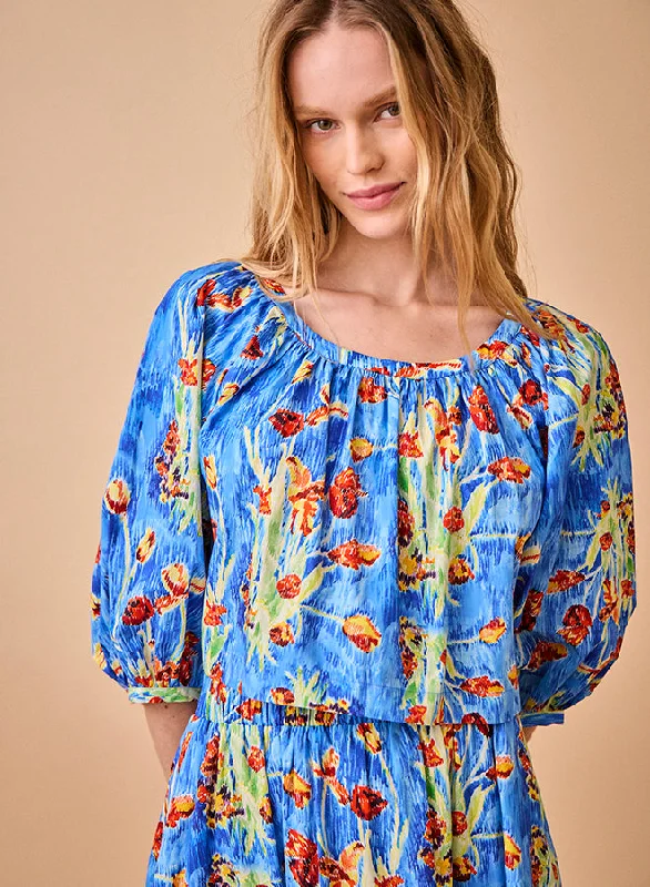 Daisy Blouse Satin Bow Blouse