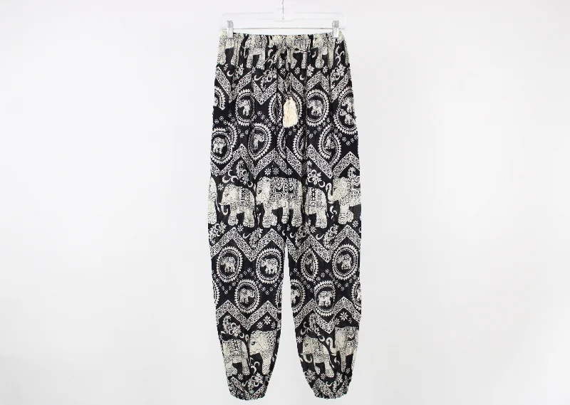 Black Elephant Pants | S Comfortable Pleated Pants