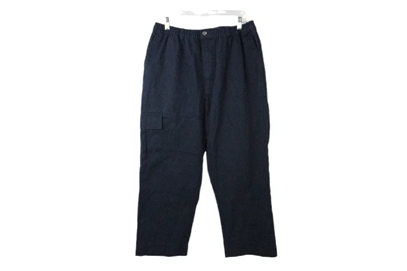 Benefit Wear Navy Blue Adaptive Clothing Pant | L Trendy Wide-Legged Trousers