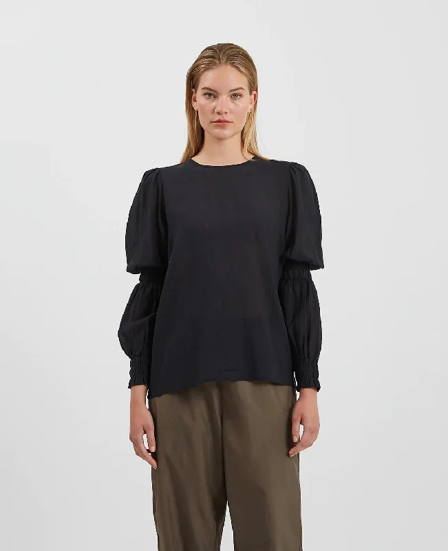 Altana Blouse Satin Bow Blouse
