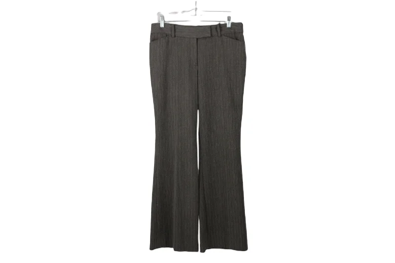 George Brown Striped Dress Pants | 8 Chic Faux Leather Pants