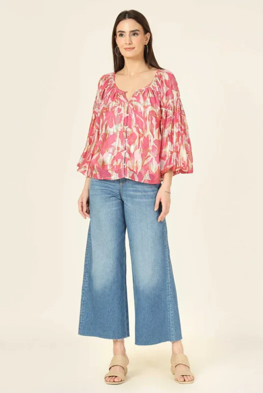 Flora Blouse (Bianca Goji) Feminine Ruffle Blouse