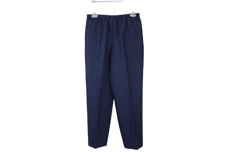 Alfred Dunner Petite Navy Pants | 8 Petite Soft Sweatpants Style