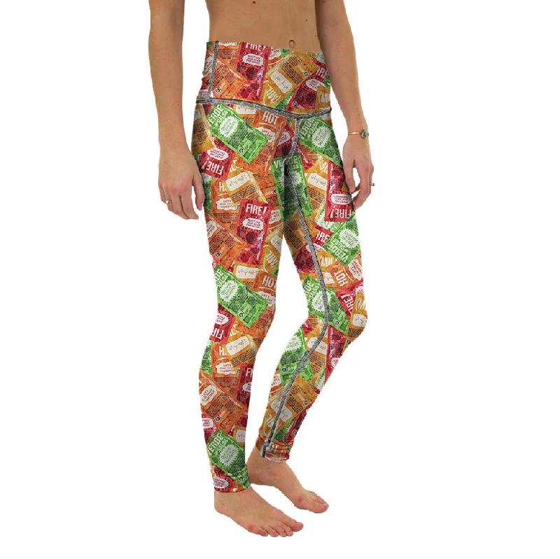 Hot Sauce Packets Yoga Pants Fashionable Track Pants