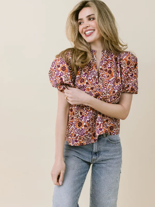 Alix Blouse (Marigold) Chic Off-Shoulder Blouse