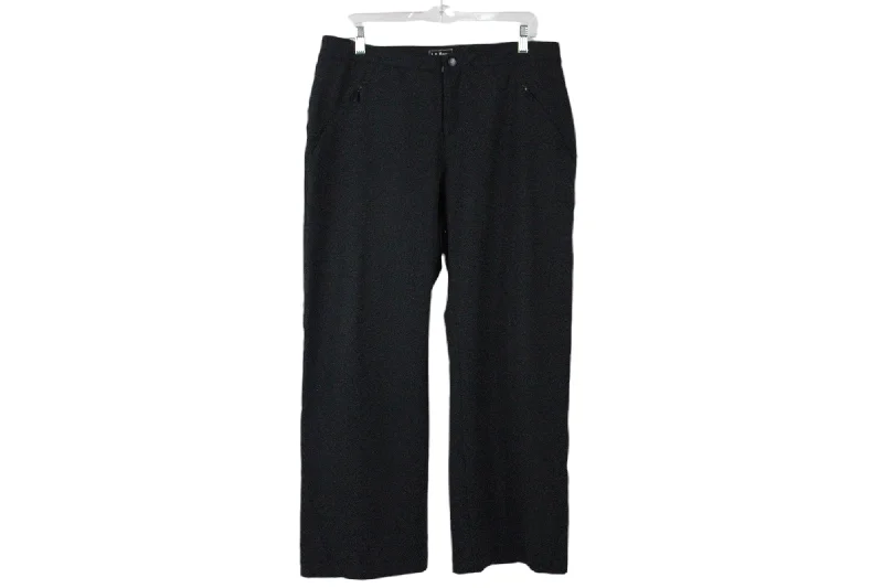 L.L. Bean Black Pant |14 Petite Elegant High-Waist Pants