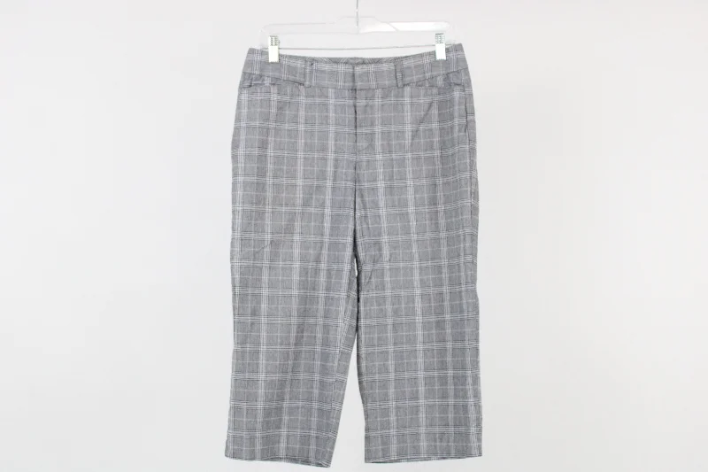 Dockers Mid Rise Curvy Plaid Capri Pants | 8 Formal Slim Pants